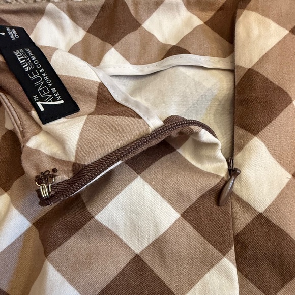 New York & Company brown checkered pencil skirt - Picture 8 of 10